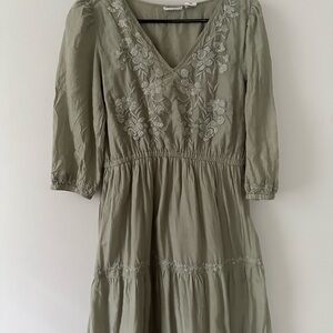 Lucky Brand Green Floral Dress